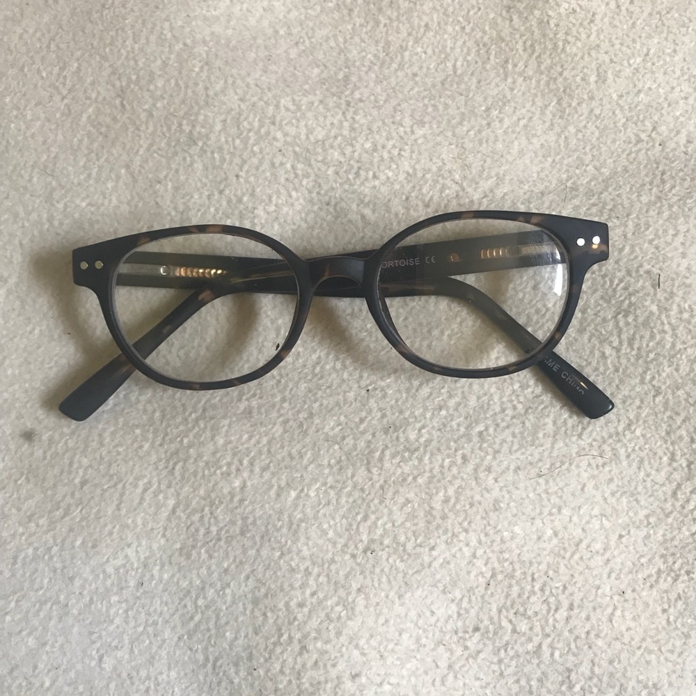 Prescription glasses.